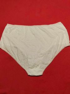 White Polka Dot High-Waist Brief Panty