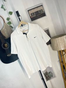 Nike White Polo T-Shirt