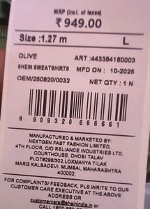 New Drop Shoulder Floral Back Print Hoodie
