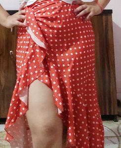 polka dot skirt