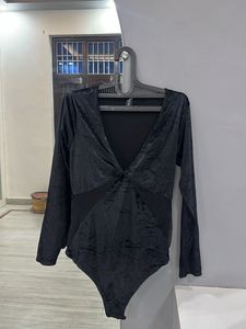 Black Bodysuit Top