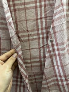 Checked Button-Up Blazer/ Dress