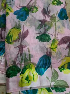 Floral Print Saree