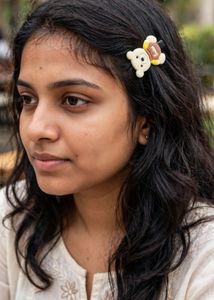 Cute Yellow Character Hair Clips All 4