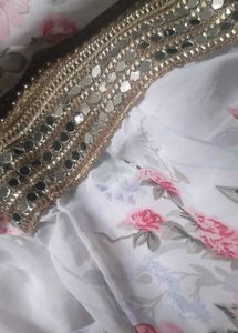 Floral Embroidered Gharara Suit