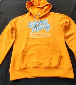 Orange Graphic Hoodie