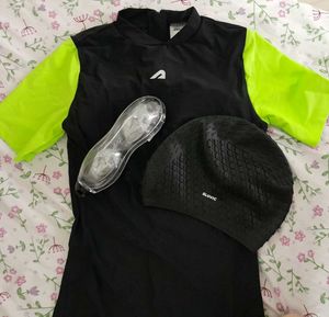 Women's  Boldfit onepiece Swimsuit set with goggle
