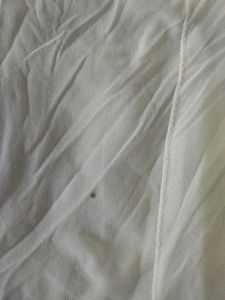 White korean style see through stretchy lace tops.