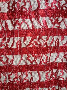 Chic Red Lace Overlay Dress