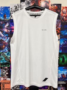 Sleeveless White T-Shirt