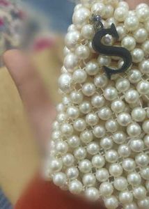 Vintage Pearl Beaded handmade Bag