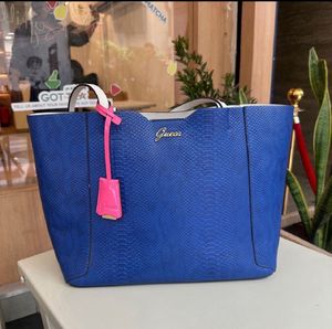 Guess Blue Tote Bag