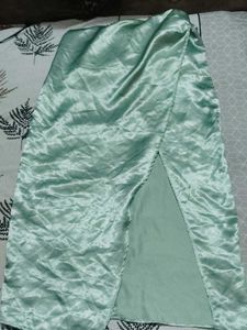 Satin Green Dress
