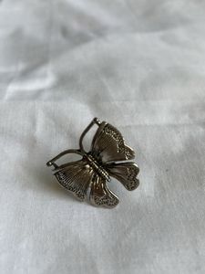Silver Butterfly Statement Ring