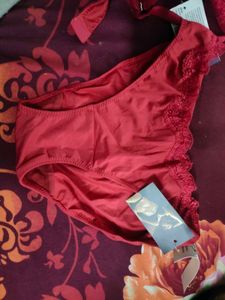 Red Lace Bra &amp; Panty Set
