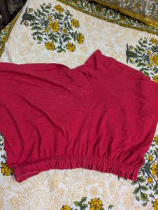 Vibrant Red T-Shirt And Shorts