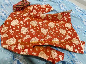 Boy's Floral ethenic wear with Cap