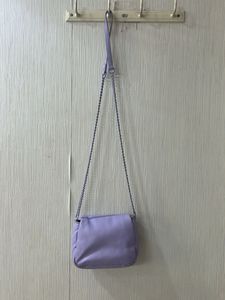 Lavender Chain Strap Crossbody Bag
