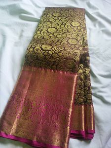 Elegant german zari Silk Brocade Saree