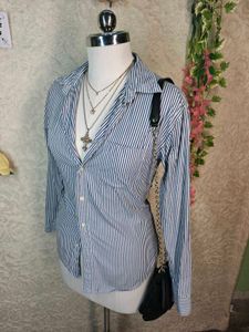 Classic Striped Button-Up Shirt