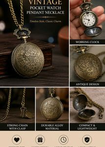Vintage Pocket Watch Necklace Collection
