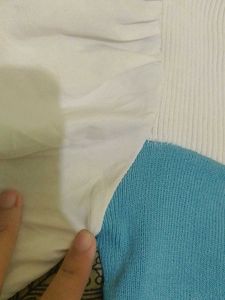 Blue &amp; White Striped Top