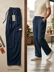 Stylish Blue Cargo Denim Pants