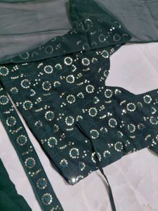 Elegant Dark Green lehenga choli