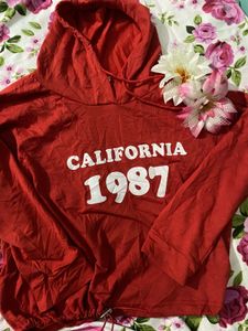 Red 'California 1987' Hoodie