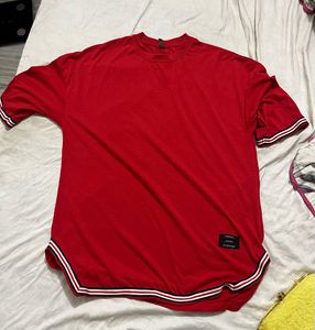 Red and Blue Striped Trim T-Shirt Pack of 2