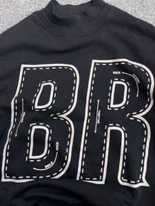 Black Graphic Print Sweatshirt