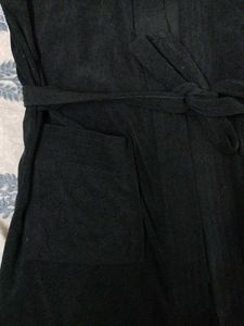 Cozy Dark Black bathrobe