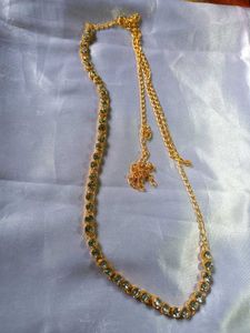 Gold Tone Stone kamarbandh with punjabi kurti butt