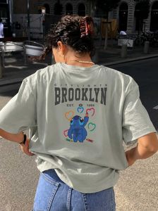 women 2 side printed t shirt.