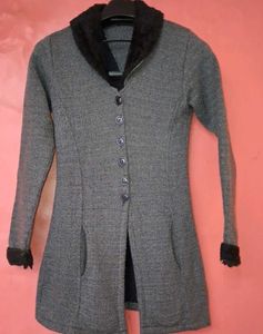Stylish Grey Long Coat
