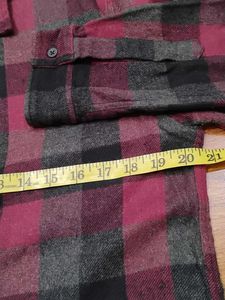 Red &amp; Black Plaid Flannel Shirt