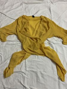 Yellow tie top