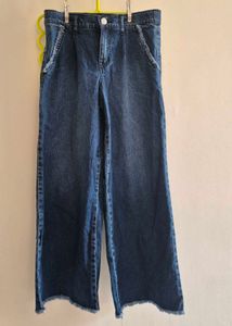 Women's Wide Leg Cropped Jeans