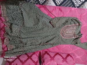 Embroided Anarkali Long Flare Dress