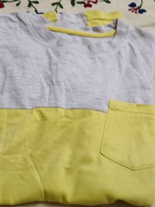 Color Block T-Shirt with Pocket