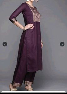 Elegant Purple Kurta Set with Dupatta