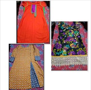 Lot of 3 Kurtas