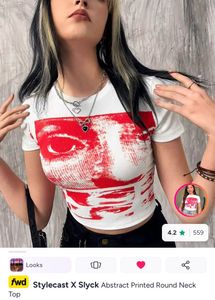 Abstract Graphic Print Tunic Top