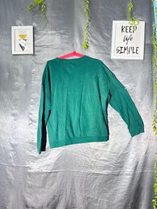 Green "Brunette" Graphic Sweatshirt
