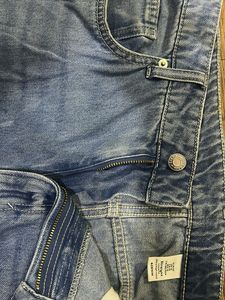 Wide Leg Blue Denim Jeans