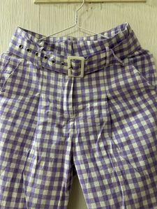 Gingham Cut-Out Cropped Top