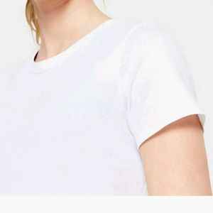 Classic White Crew Neck T-Shirt