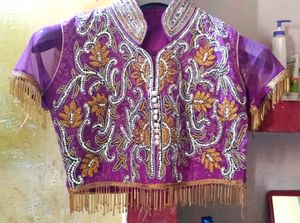 Elegant Purple Indian Dress
