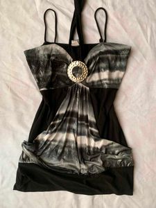 Vintage Y2k Black Clubbing Top