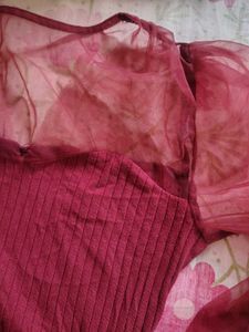 Sheer Sleeve bodysuit